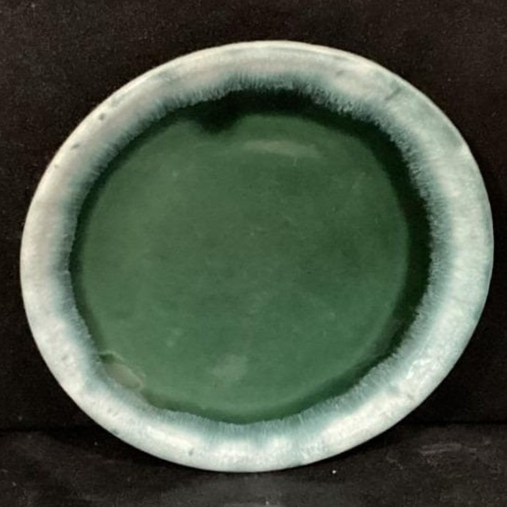 Vintage Hull Agate Blue/Green Bread Plate *